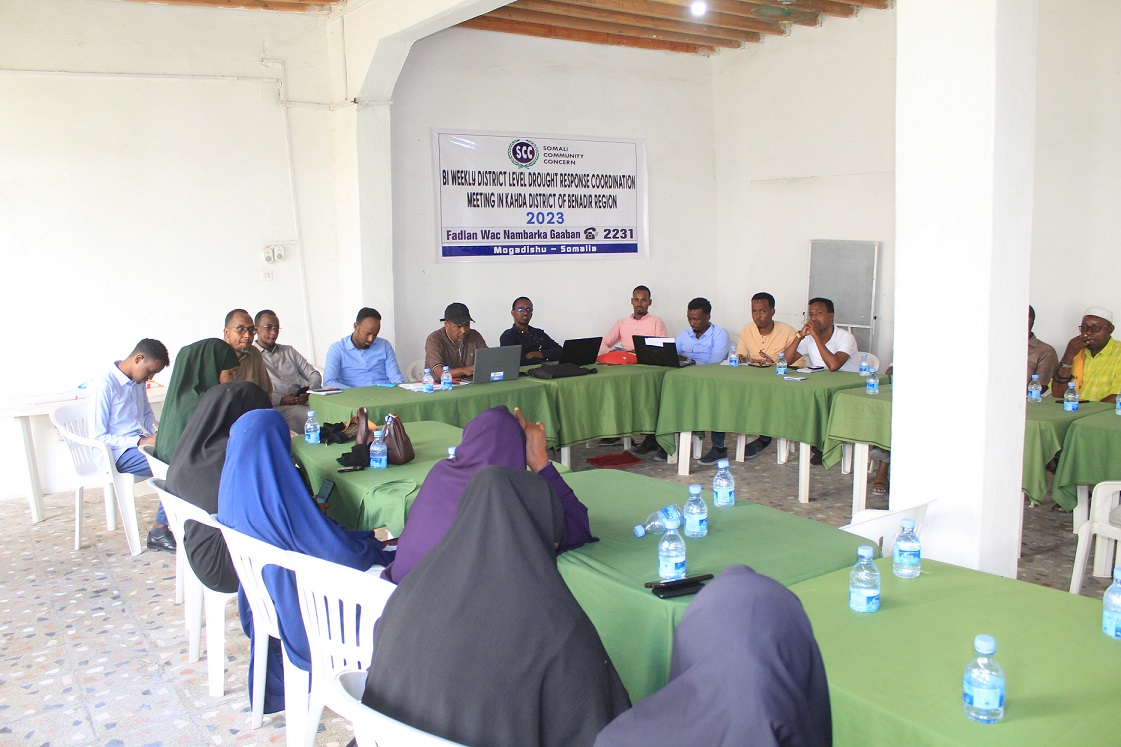 Bi weekly district level drought  response coordination meeting in kahda district  of Benadir region