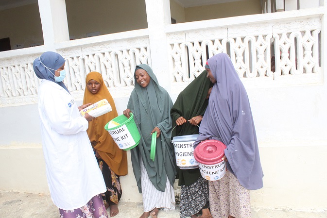 Distribution of menstrual hygiene kit